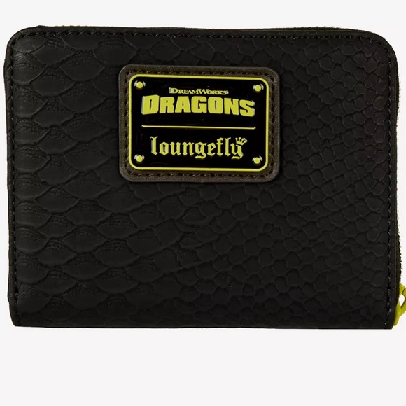 Loungefly DreamWorks How To Train Your Dragon Toothless Neon Wallet - Picture 2 of 4